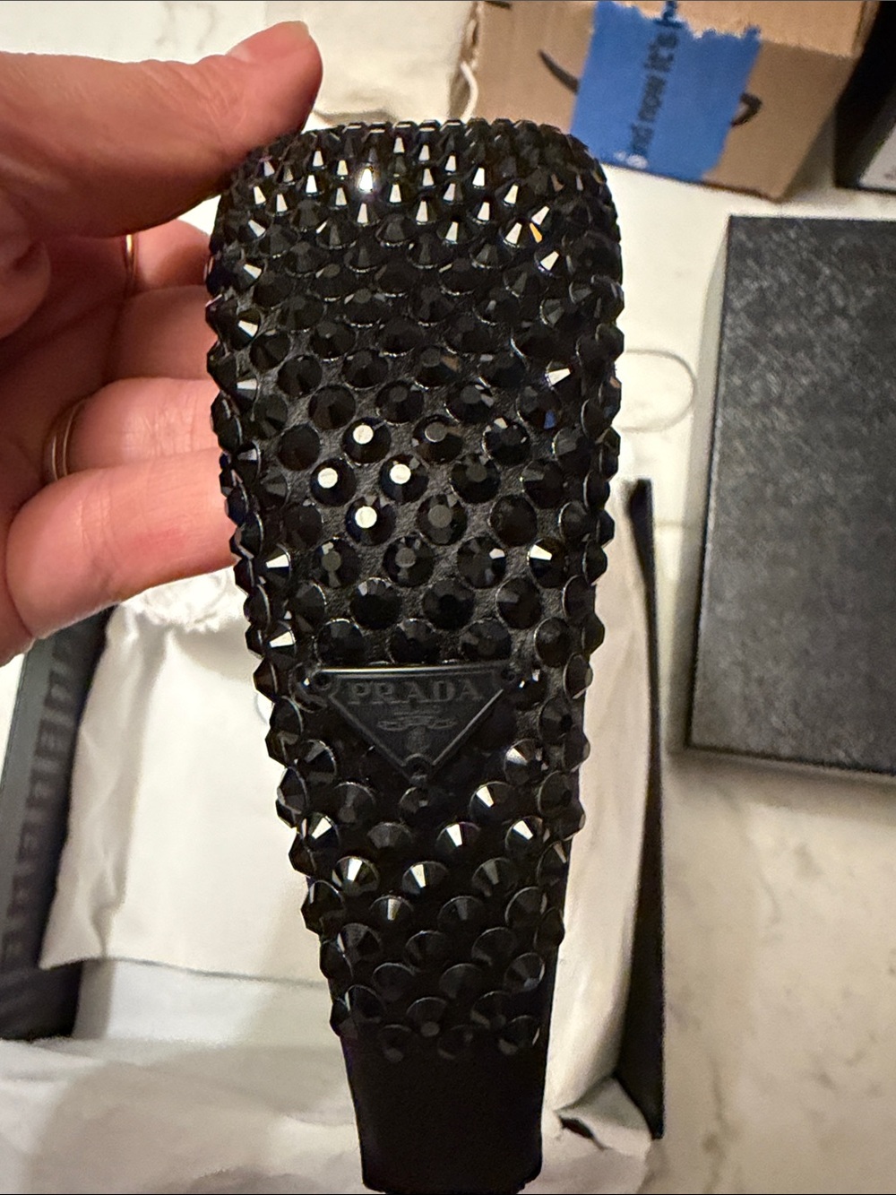Prada wide black crystal headband - Picture 2 of 5